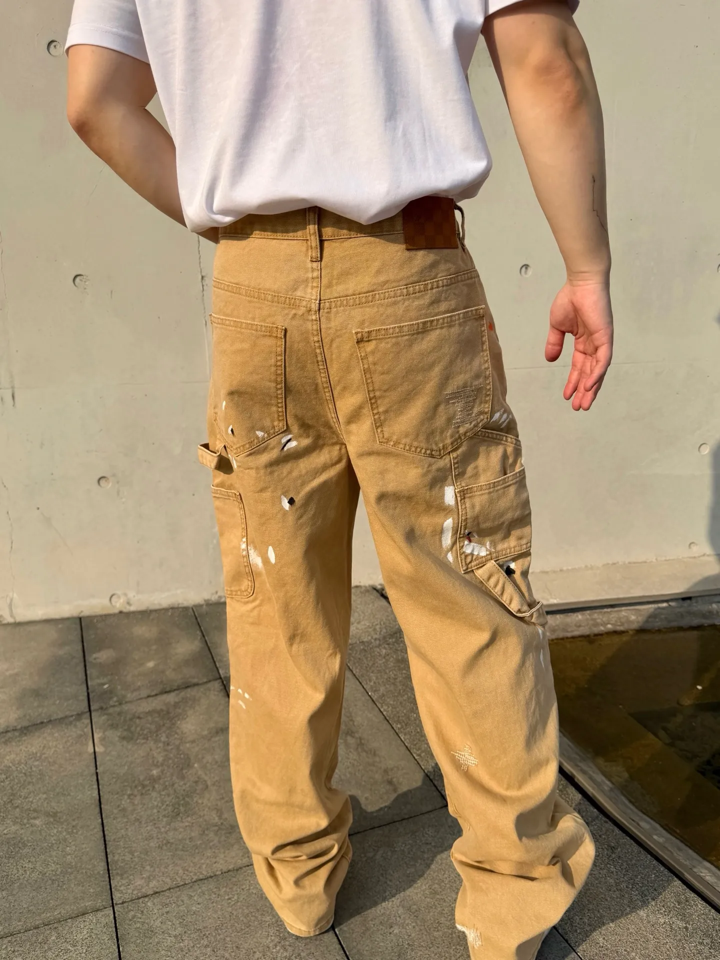 Louis Vuitton/Louis Vuitton graffiti splash suit jeans